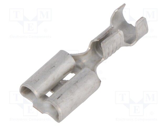 Terminal: flat; 6.3mm; 0.8mm; female; 1÷2.5mm2; crimped; for cable