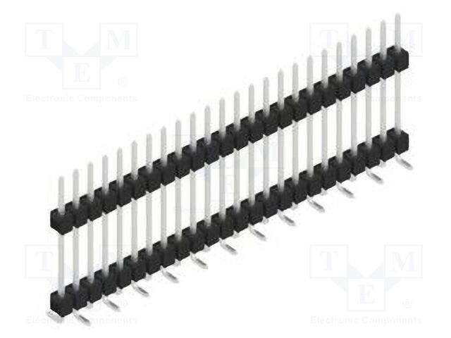 Connector: pin strips; pin header; male; PIN: 24; 2.54mm; SMT; 1x24