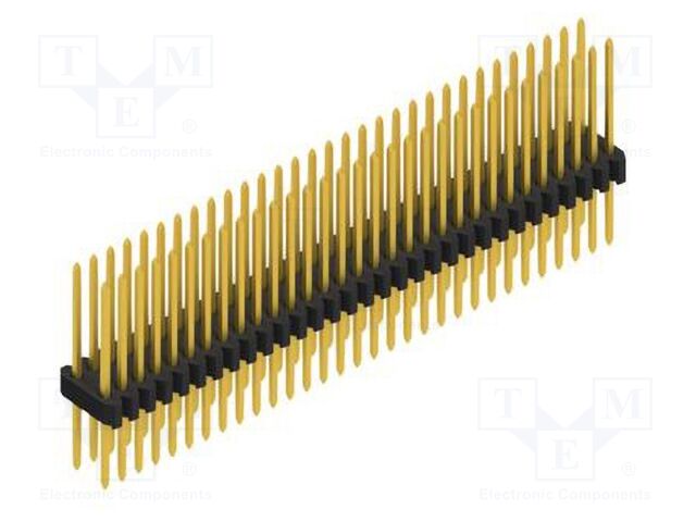 Connector: pin strips; pin header; male; PIN: 62; 1.27mm; THT; 2x31