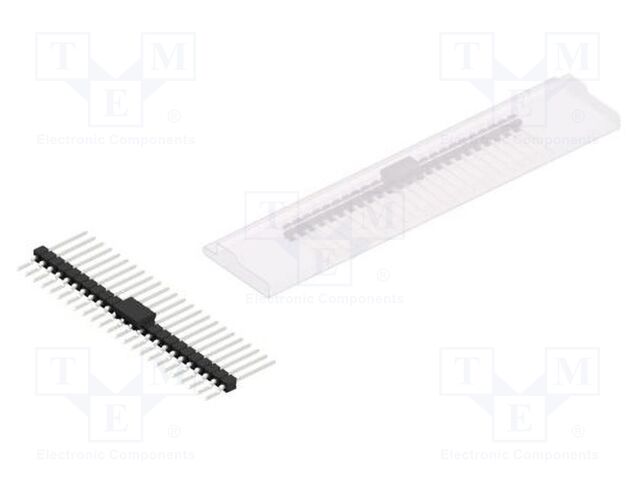 Connector: pin strips; pin header; male; PIN: 24; 2.54mm; SMT; 1x24