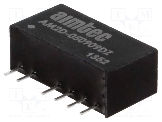 Converter: DC/DC; 2W; Uin: 4.5÷5.5V; Uout: 9VDC; Uout2: 9VDC; SIP7