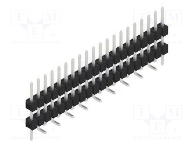 Connector: pin strips; pin header; male; PIN: 20; 2.54mm; SMT; 1x20