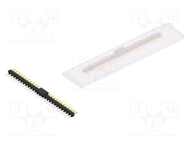 Connector: pin strips; pin header; male; PIN: 27; 2.54mm; SMT; 1x27