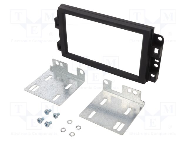 Radio frame; Chevrolet; 2 DIN; black