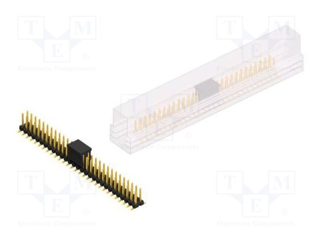 Connector: pin strips; pin header; male; PIN: 58; 2.54mm; SMT; 2x29