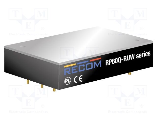 Converter: DC/DC; 60W; Uin: 16÷160V; Uout: 12VDC; Iout: 5A; 88g; OUT: 1