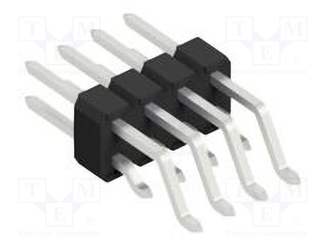 Connector: pin strips; pin header; male; PIN: 8; 2.54mm; SMT; 2x4