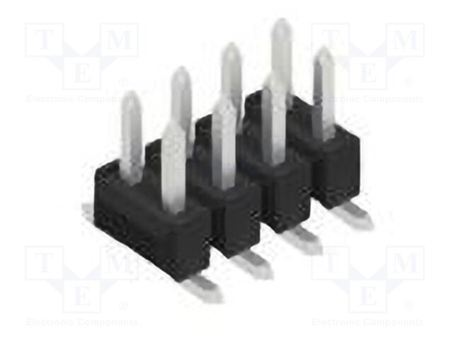 Connector: pin strips; pin header; male; PIN: 8; 2.54mm; SMT; 2x4