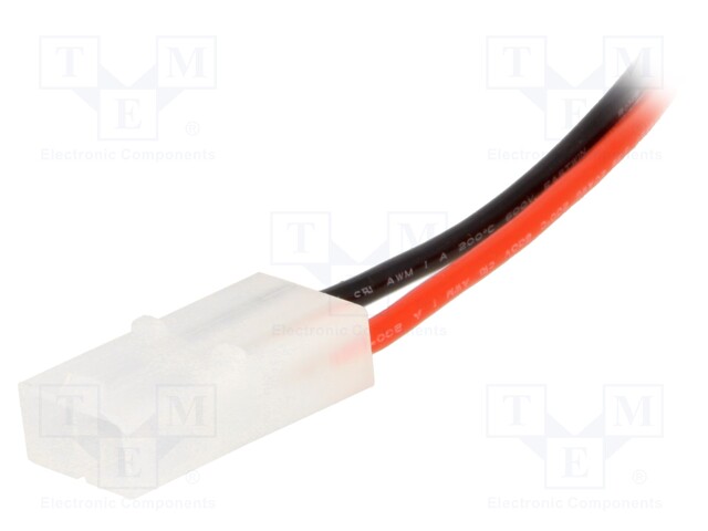 Plug; wire-wire; male; PIN: 2; Contacts ph: 6.2mm; Len: 0.14m
