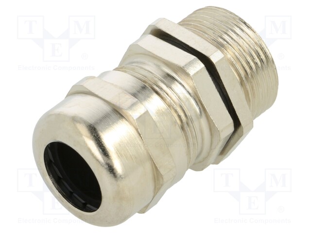 Cable gland; with long thread; PG16; IP68; Mat: brass; Entrelec