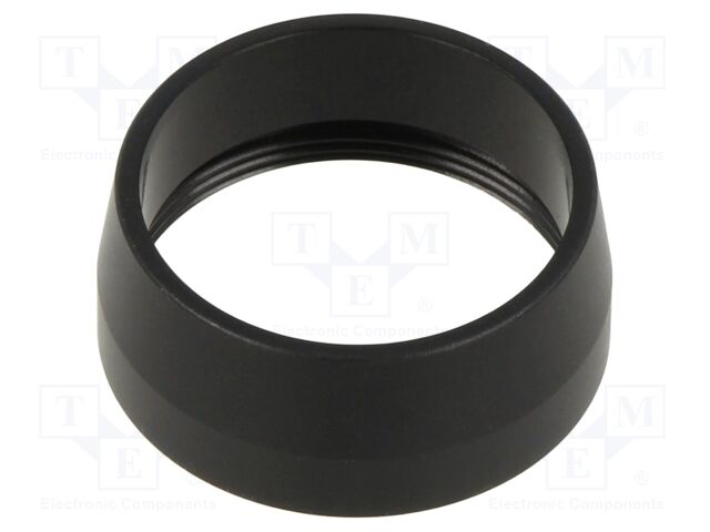 Ring; 61; Ø24mm; Body: black; Mat: aluminium