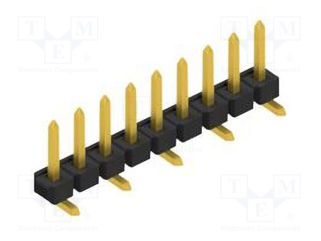 Connector: pin strips; pin header; male; PIN: 9; 2.54mm; SMT; 1x9