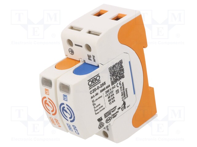 Surge arrestor; Mounting: DIN; IP20