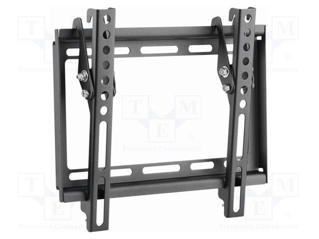 Holder; for wall mounting; 35kg; 23÷42"; black