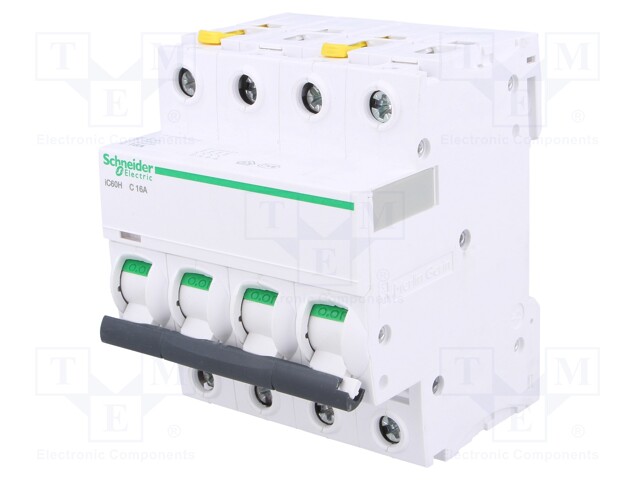 Circuit breaker; 400VAC; Inom: 6A; Poles: 4; DIN; Charact: C; 10kA