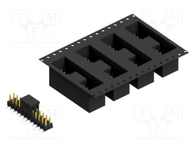 Connector: pin strips; pin header; male; PIN: 24; 2.54mm; SMT; 2x12