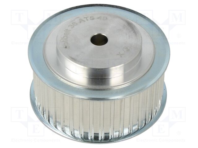 Belt pulley; AT5; W: 25mm; whell width: 36mm; Ø: 62.45mm; aluminium