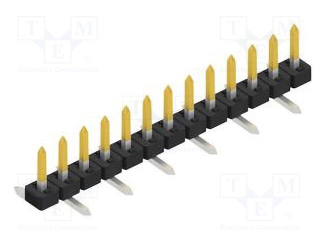 Connector: pin strips; pin header; male; PIN: 13; 2mm; SMT; 1x13