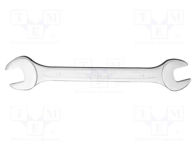 Wrench; spanner; 14mm,15mm; double-sided