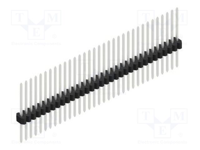 Connector: pin strips; pin header; male; PIN: 33; 1.27mm; THT; 1x33