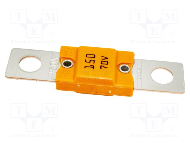 Fuse: fuse; 150A; 70VDC; automotive; 68mm; M8 screw; 68x16mm