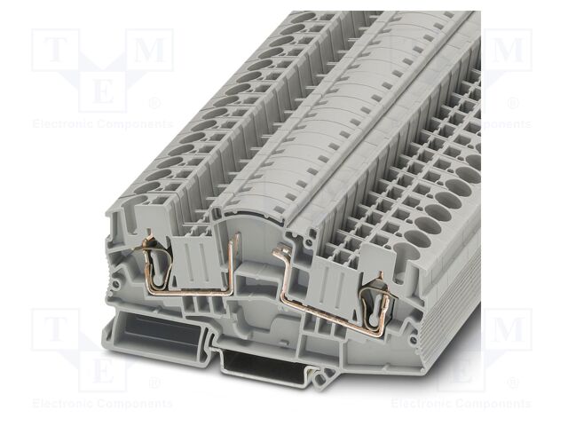 Splice terminal: rail; 30A; 500V; spring clamp; PA; 0.2÷10mm2
