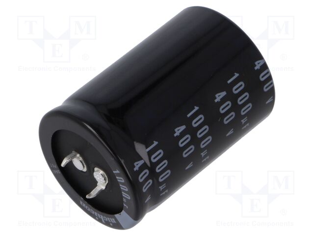 Capacitor: electrolytic; SNAP-IN; 1000uF; 400VDC; Ø35x50mm; ±20%