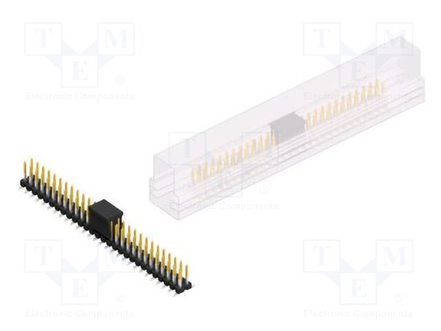 Connector: pin strips; pin header; male; PIN: 56; 2.54mm; SMT; 2x28
