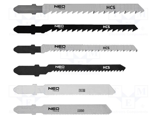 Wood,metal,plastic,jigsaw; 6pcs.