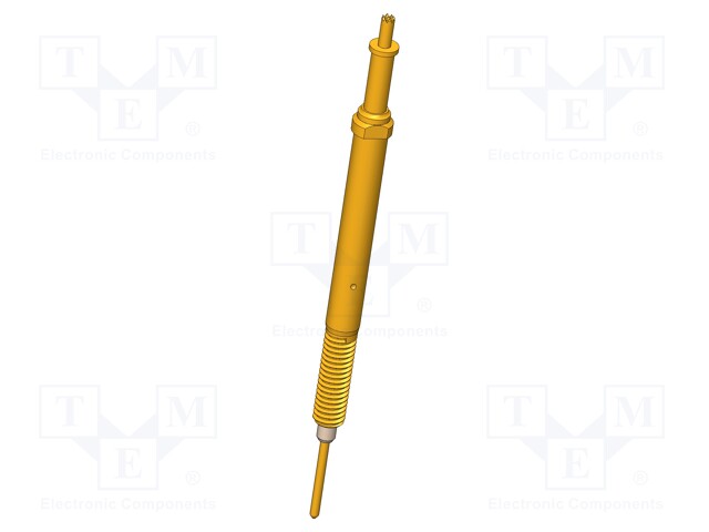 Test needle; Maksimum spring compression: 5.2mm; 3A; Ø: 1mm; 4.5N