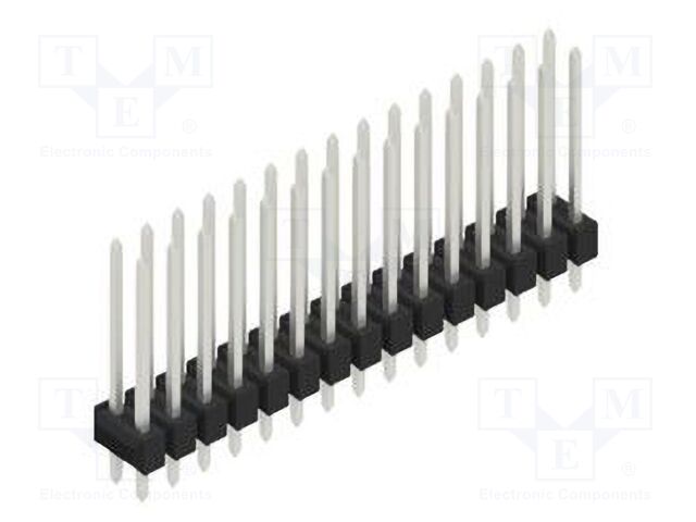 Connector: pin strips; pin header; male; PIN: 30; 2.54mm; THT; 2x15
