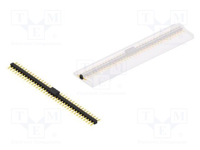 Connector: pin strips; pin header; male; PIN: 36; 2.54mm; SMT; 1x36