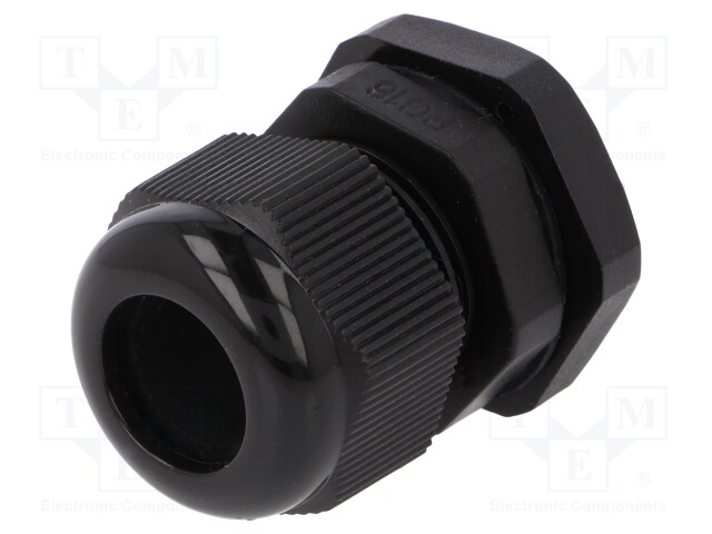 Cable gland; PG16; IP67; Mat: polyamide; black