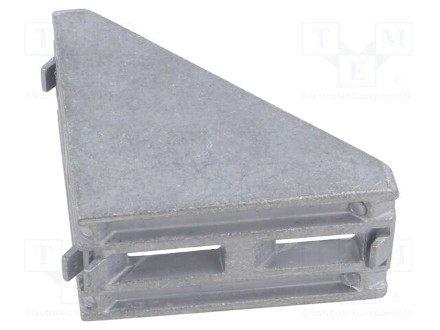 Angle bracket; for profiles; W: 76mm; H: 38mm; L: 76mm; aluminium