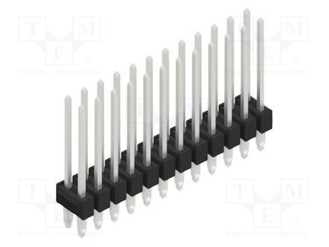 Connector: pin strips; pin header; male; PIN: 24; 2.54mm; THT; 2x12