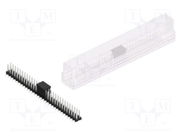Connector: pin strips; pin header; male; PIN: 60; 2.54mm; SMT; 2x30