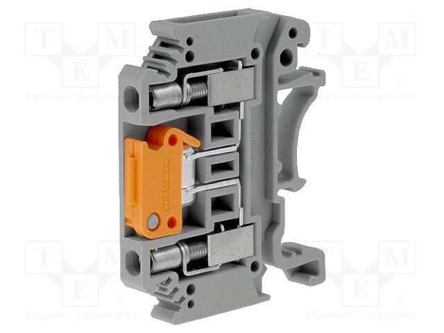 Splice terminal: rail; 0.2÷4mm2; ways: 1; terminals: 2; Width: 5.2mm