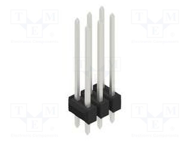 Connector: pin strips; pin header; male; PIN: 6; 2.54mm; THT; 2x3