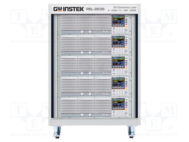 Device: electronic load; 1.5÷150V; 0÷1050A; 5250W; 598x877x706mm