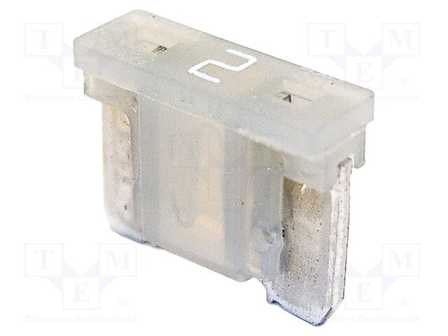 Fuse: fuse; 2A; 58VDC; automotive; 10.9mm; 10.9x3.8x8.73mm