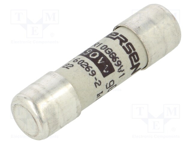 Fuse: fuse; gG,time-lag; 1A; 690VAC; 10x38mm