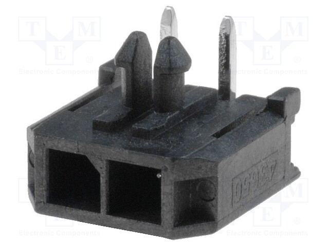 Socket; wire-board; male; Micro-Fit 3.0; 3mm; PIN: 2; THT; 5A; tinned