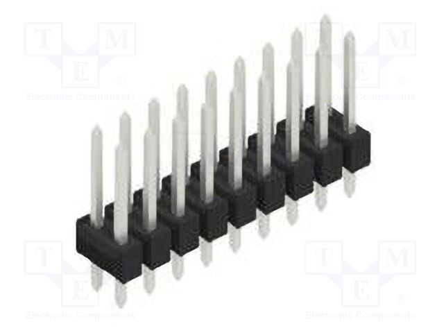 Connector: pin strips; pin header; male; PIN: 18; 2.54mm; THT; 2x9