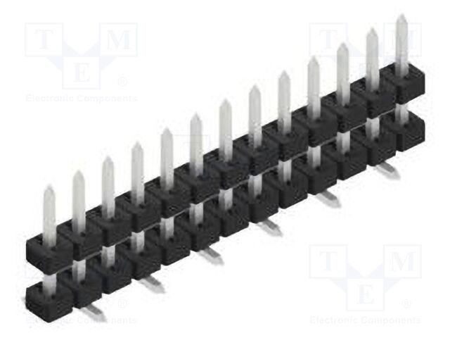 Connector: pin strips; pin header; male; PIN: 13; 2mm; SMT; 1x13