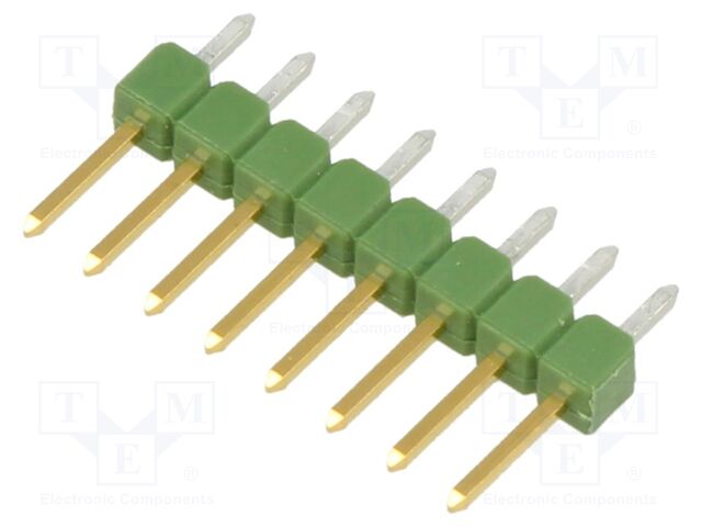 Pin header; pin strips; AMPMODU MOD II; male; PIN: 8; straight