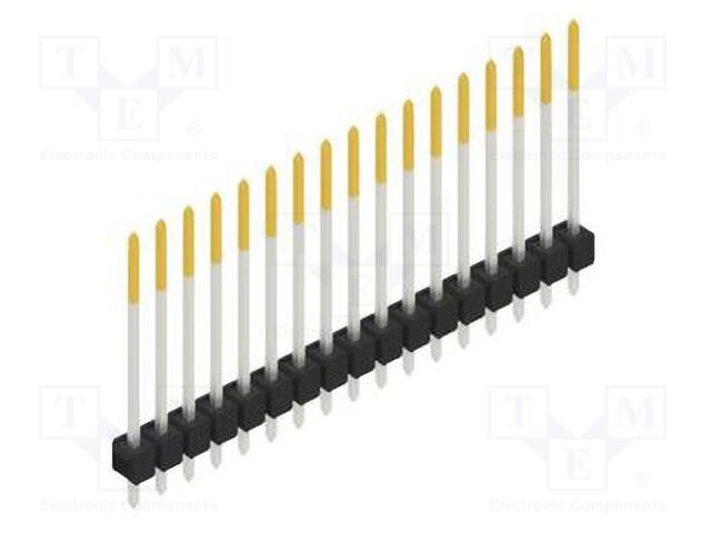 Connector: pin strips; pin header; male; PIN: 17; 2.54mm; THT; 1x17