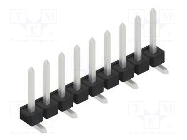 Connector: pin strips; pin header; male; PIN: 9; 2.54mm; SMT; 1x9