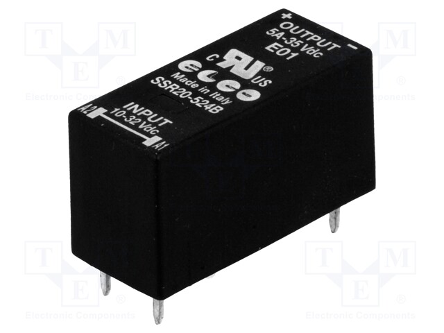 Relay: solid state; SPST-NO; Ucntrl: 10÷32VDC; 5A; 0÷35VDC