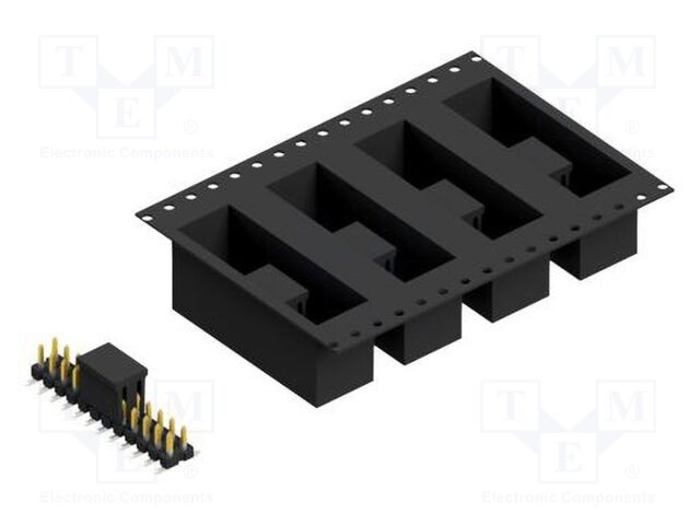 Connector: pin strips; pin header; male; PIN: 24; 2.54mm; SMT; 2x12