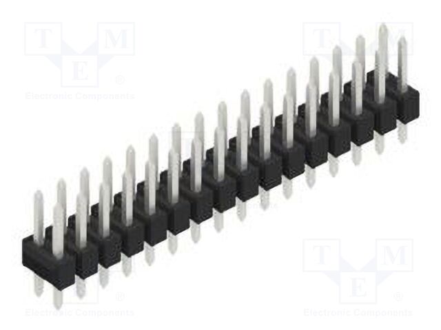 Connector: pin strips; pin header; male; PIN: 32; 2.54mm; THT; 2x16